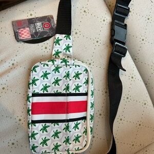 Ohio State Buckeye fanny pack / crossbody - new